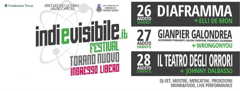 INDIeVISIBILE Festival a Torano con 3 concerti gratis: Diaframma, Gianpier Galondrea e Teatro degli Orrori