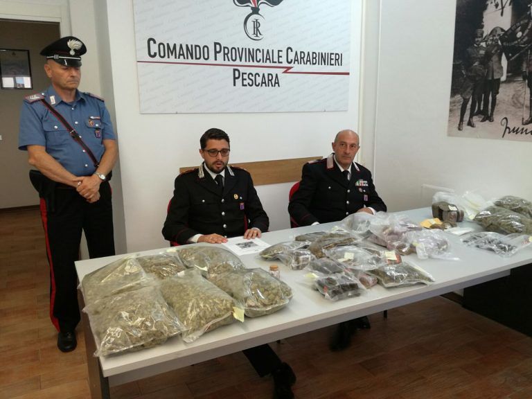 Pescara, sorpreso con 13 chili di droga: giovane arrestato