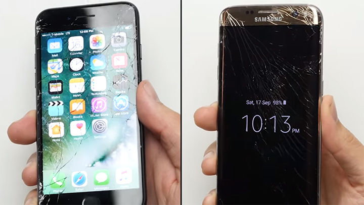 Drop test, iPhone 7 e Samsung S7 distrutti per testarne la resistenza – Video