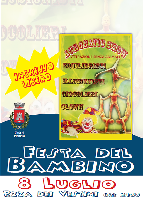 Pianella, il circo dei giocolieri in Piazza dei Vestini