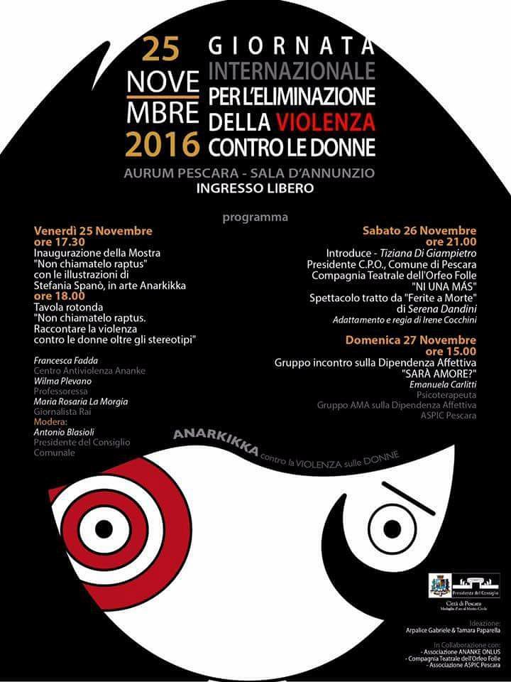 Pescara, Giornata contro la violenza sulle donne: tutti gli eventi in programma