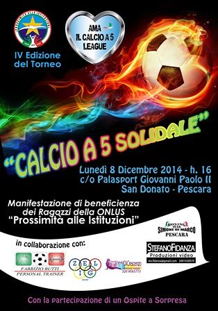 A Pescara quarta edizione di Calcio a 5 Solidale