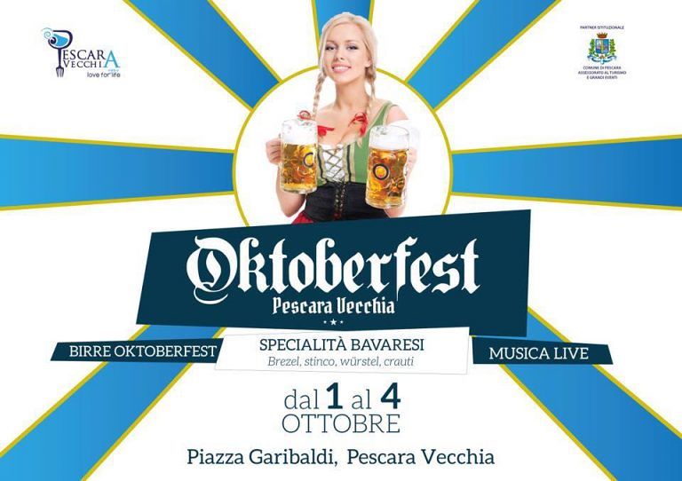 Pescara vecchia, al via l’Oktober fest: birra e prodotti tipici bavaresi
