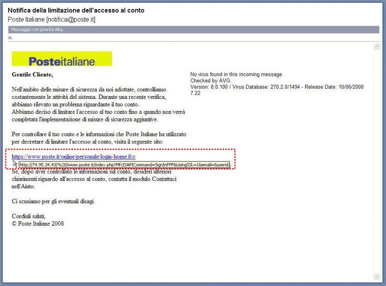 Martinsicuro, finte mail di Poste italiane: correntista truffato con il phishing