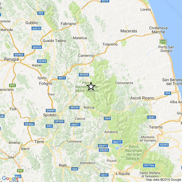 Scossa di terremoto nel Maceratese: avvertita anche in Abruzzo