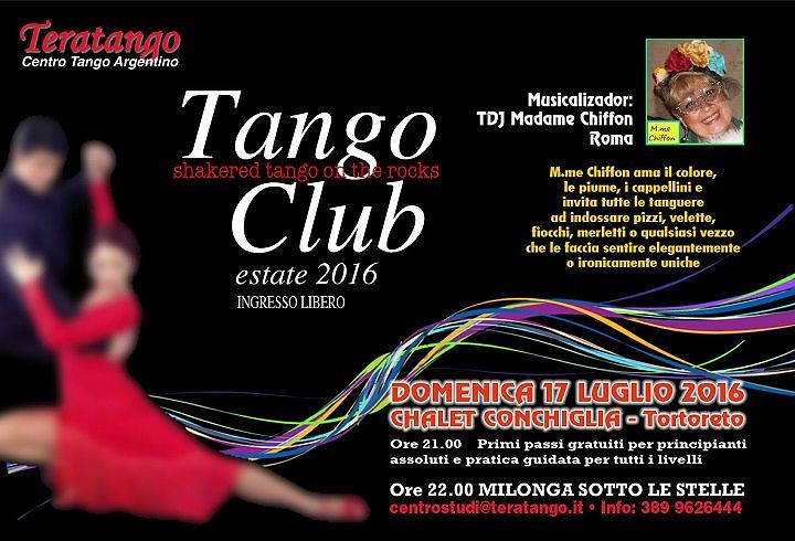 TangoClub al Conchiglia Beach – domenica 17 luglio – Tortoreto