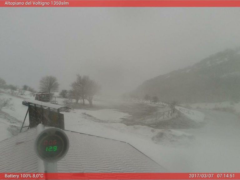 Maltempo, torna la neve in Abruzzo VIDEO-FOTO