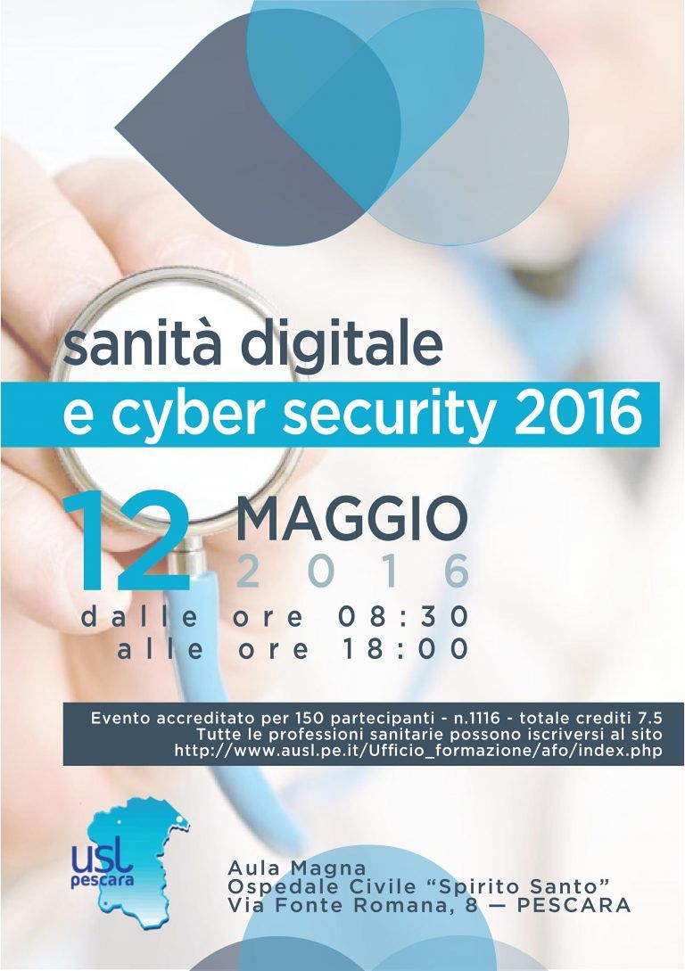 Pescara, al via il convegno su Sanità e sicurezza digitale