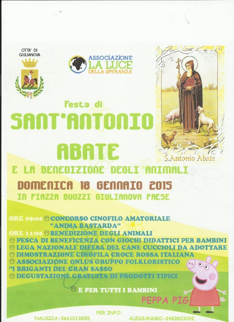 Sant’Antonio Abate e la Benedizione degli Animali a Giulianova