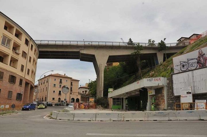 Comune L’Aquila, ponte Belvedere verso ristrutturazione