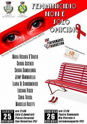 Lettomanoppello, una panchina rossa per ricordare le donne vittime di femminicidio