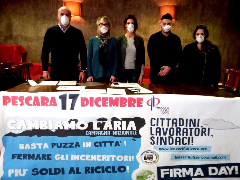 Pescara Punto Zero: raccolta firme per la campagna “Cambiamo l’Aria”