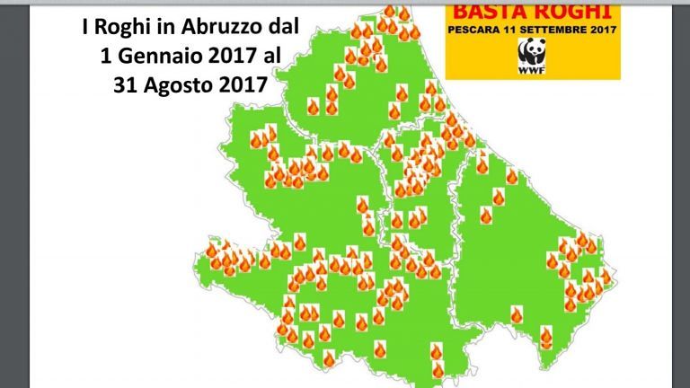 La mappa degli incendi in Abruzzo: in un anno in fumo 4mila ettari