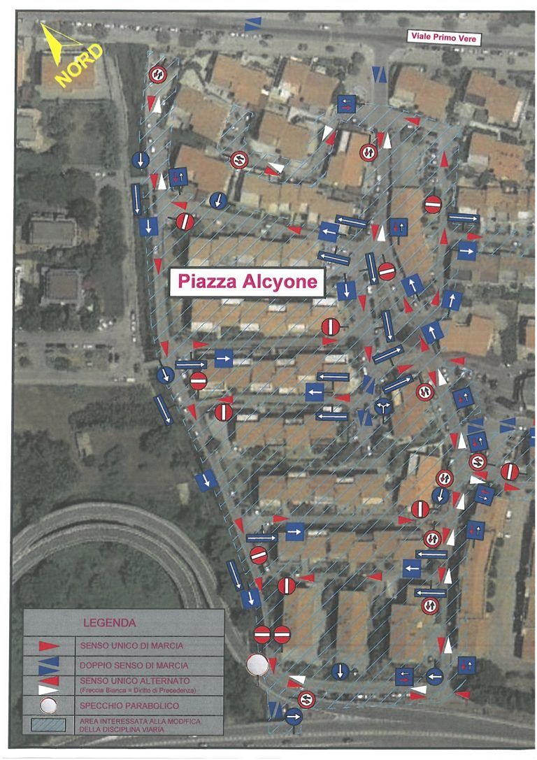 Pescara, petizione in piazza Alcyone: scatta il senso unico