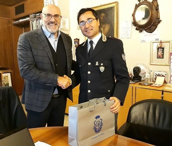 Di Primio incontra in Municipio il nuovo Comandante della Polizia Stradale di Chieti