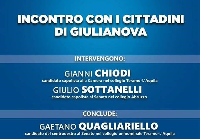 Elezioni, Noi con l’Italia fa tappa a Giulianova VIDEO