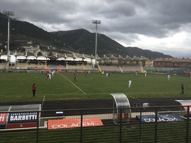 Serie C, il Teramo si prende un punto che fa classifica a Gubbio (1-1)