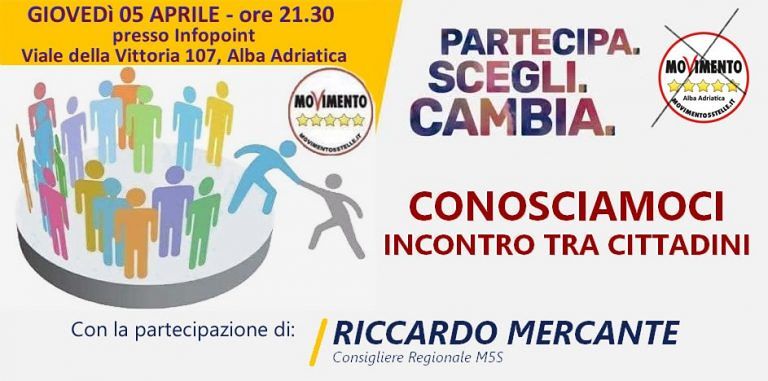Elezioni Alba Adriatica, incontro con Riccardo Mercante (M5S)
