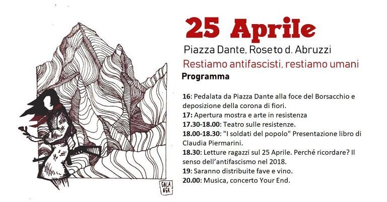 Roseto, festa del 25 aprile: l’evento antifascista in Piazza Dante