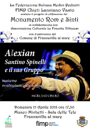 Francavilla, concerto Santino Spinelli al Museo Michetti