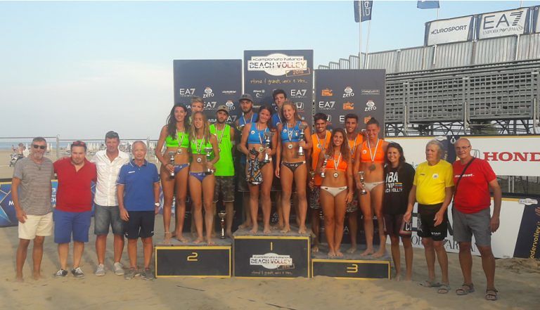 Beach volley: atleti abruzzesi protagonisti nei campionati italiani under