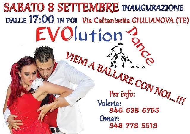 Evolution Dance: sabato 8 settembre inaugurazione nuovo anno scolastico| Giulianova