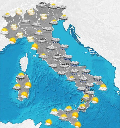 Nuova ondata di maltempo, pioggia e vento forte anche in Abruzzo