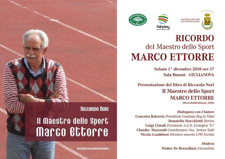Giulianova, un libro dedicato al grande Maestro di Sport Marco Ettorre