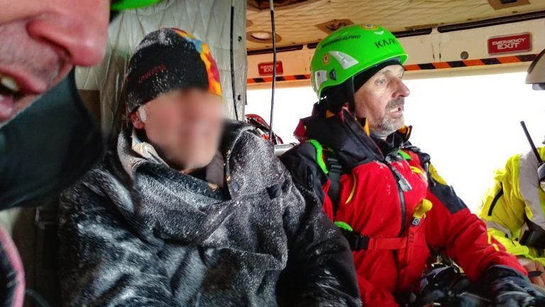 Bloccato per ore sui Monti della Laga: messo in salvo quasi assiderato FOTO