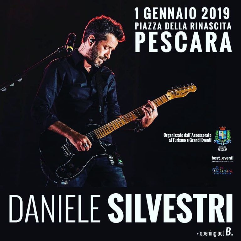 Pescara, Daniele Silvestri in concerto in piazza Salotto il Primo gennaio