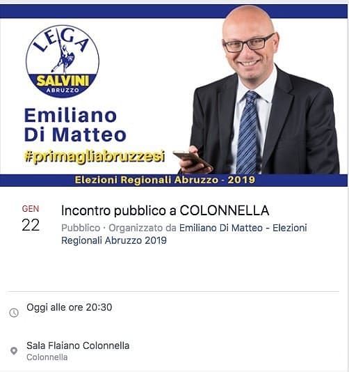Elezioni, Emiliano Di Matteo: incontro pubblico a Colonnella