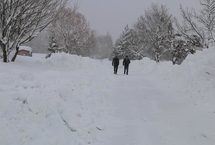 Maltempo, torna la neve in Abruzzo