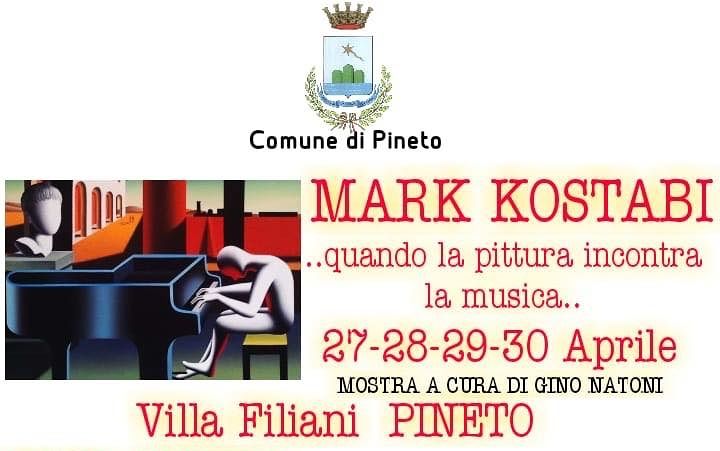 Pineto, pittura e musica nella personale dell’artista Mark Kostabi