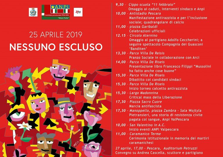 Pescara, 25 aprile: un programma unitario per celebrare la Liberazione
