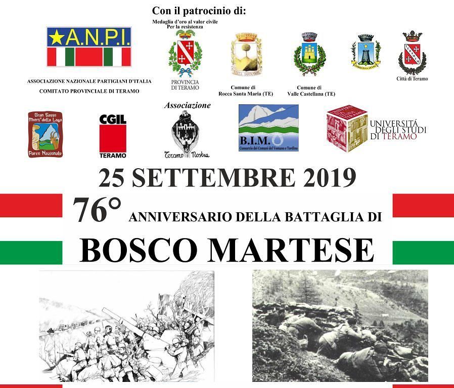 Battaglia di Bosco Martese, l'ANPI Teramo celebra il 76° anniversario
