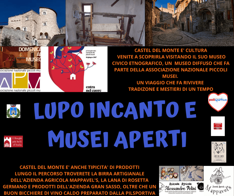 Castel del Monte si anima con musei aperti, transumanti e Lupo in canto
