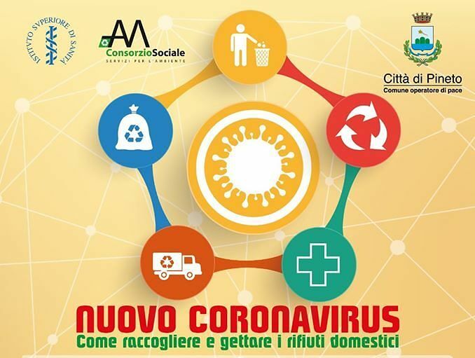 Coronavirus, Pineto: raccolta rifiuti in giorni diversi per chi è risultato positivo al tampone