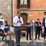 Matteo Renzi a Teramo, "Due miliardi di euro per l'Abruzzo, al governo con 5 Stelle per fermare Salvini" FOTO VIDEO