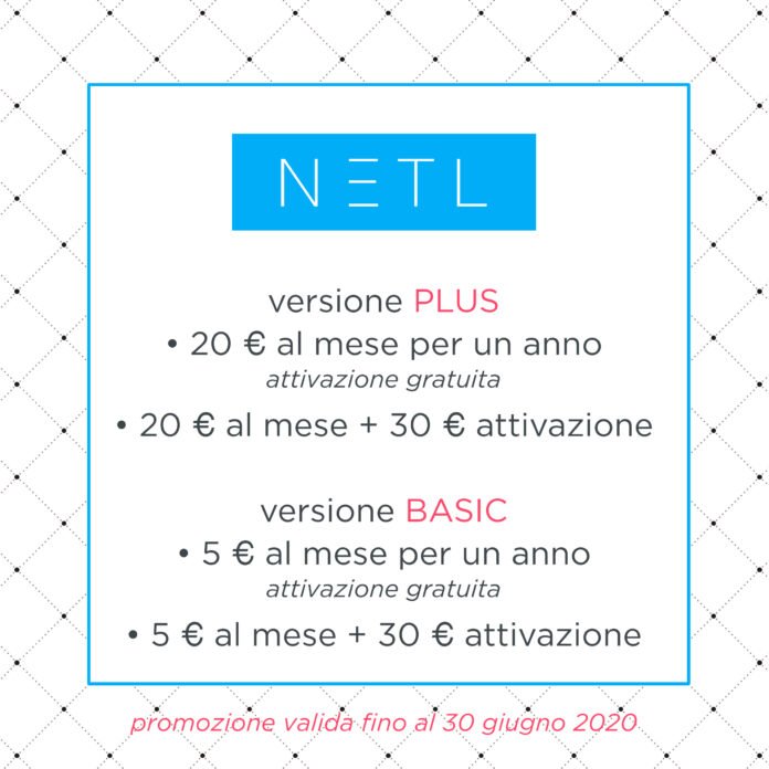 NETL menu digitale