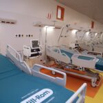 Pescara, completato il Covid Hospital: 180 posti letto, 40 di terapia intensiva-FOTO