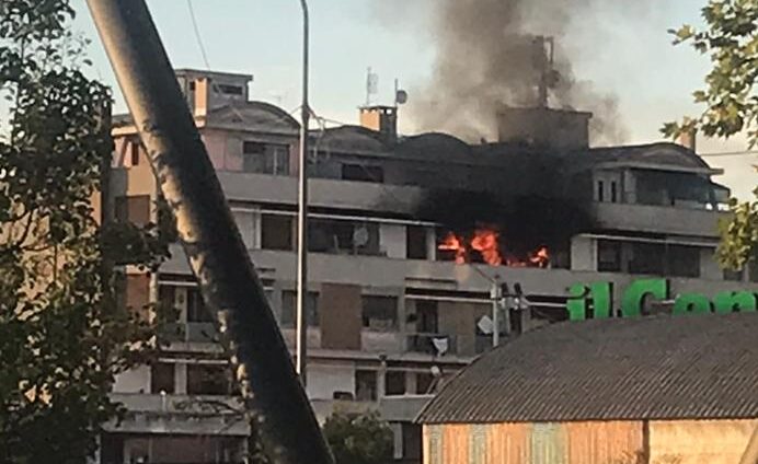 Pescara, incendio in un palazzo sulla Tiburtina-FOTO ...