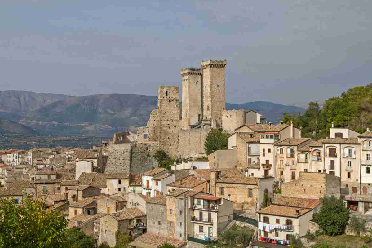 Panorama sul castello di Pacentro