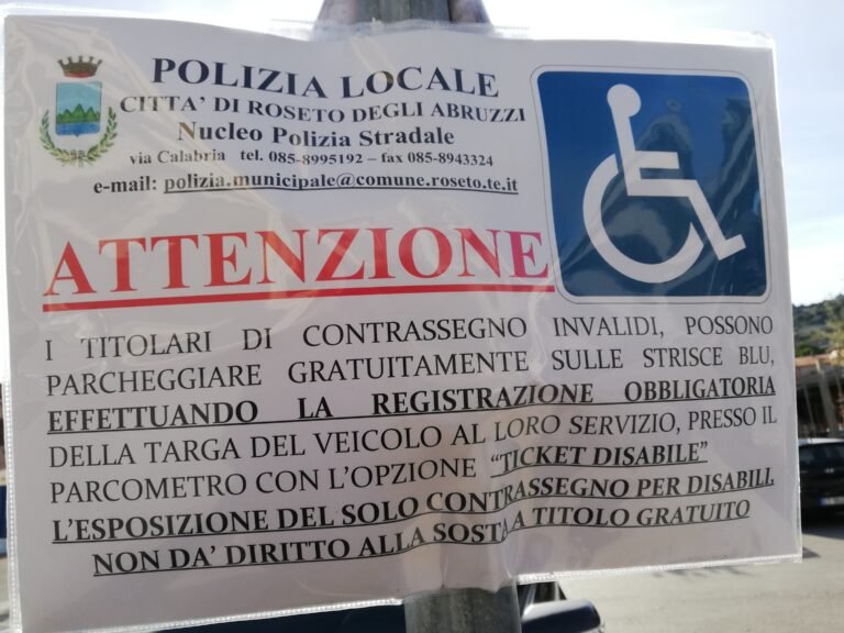 Roseto, Di Stanislao: ‘amministrazione sorda e cieca nel risolvere i problemi dei disabili’