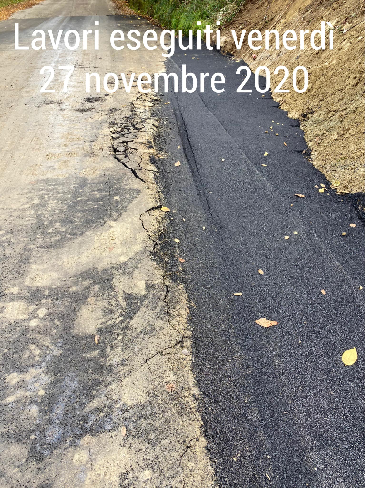 Bisenti, nuovo asfalto sulla frana della provinciale di Chioviano: la denuncia FOTO