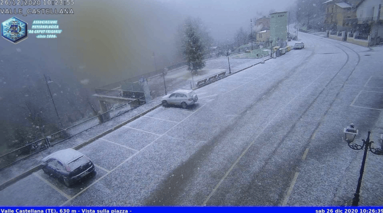 Arriva la neve anche in provincia di Teramo FOTO VIDEO