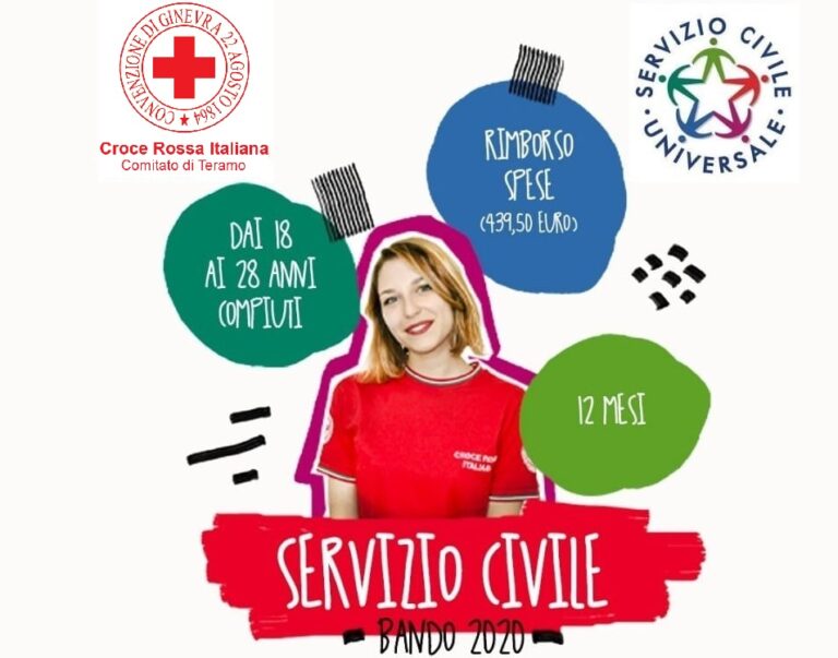Attivi due progetti di Servizio Civile alla Croce Rossa di Teramo