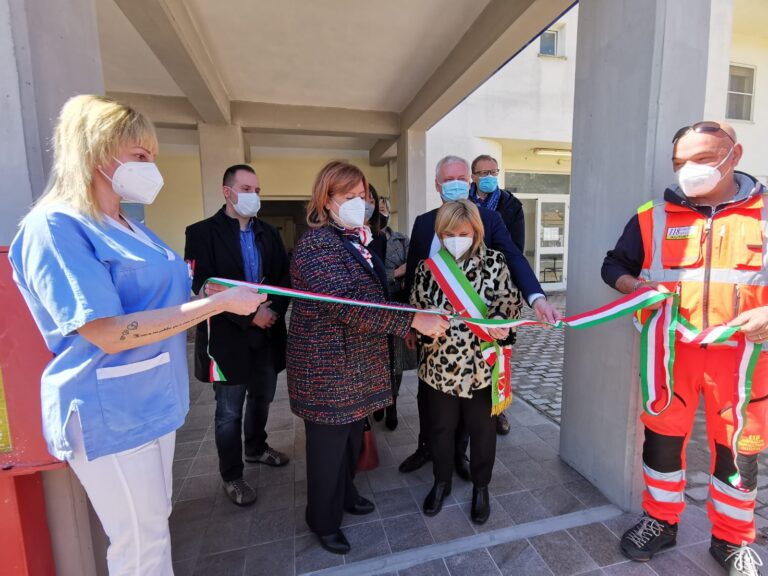 Covid, inaugurato nuove pre-triage all’ospedale di Sulmona
