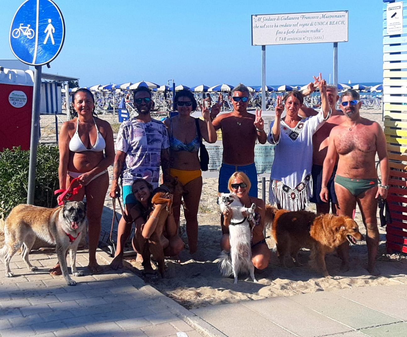 spiaggia attrezzata per animali unica beach