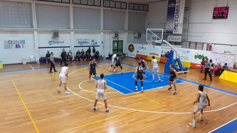 Basket, Giulianova sconfitta in casa dal Cesena