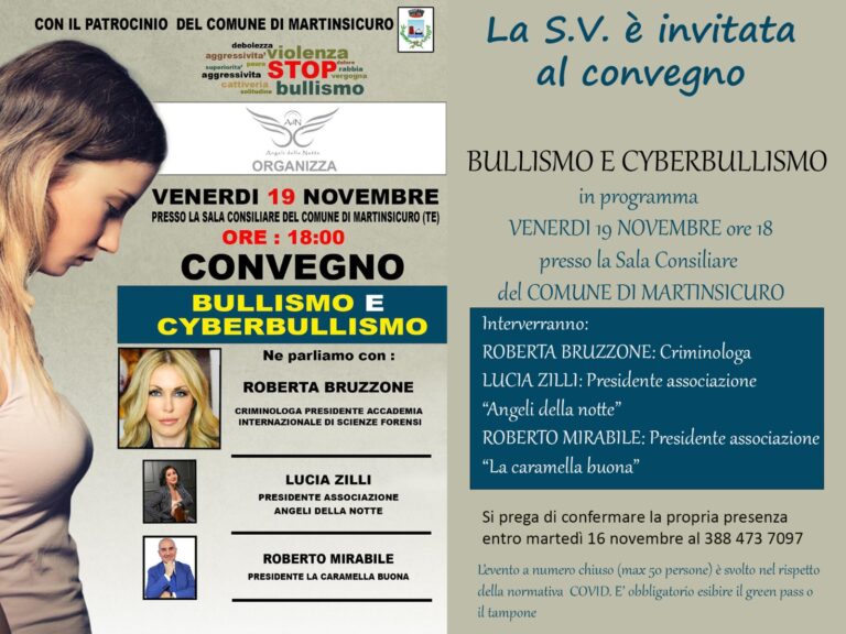 Martinsicuro, bullismo e cyberbullismo: la Bruzzone in sala consiliare